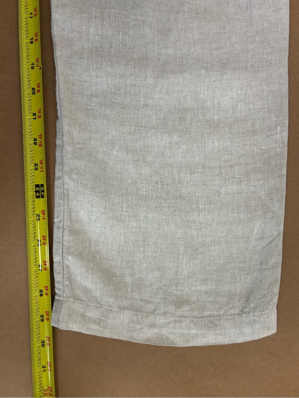 Reformation Mason Linen Pant in Oatmeal Size 0